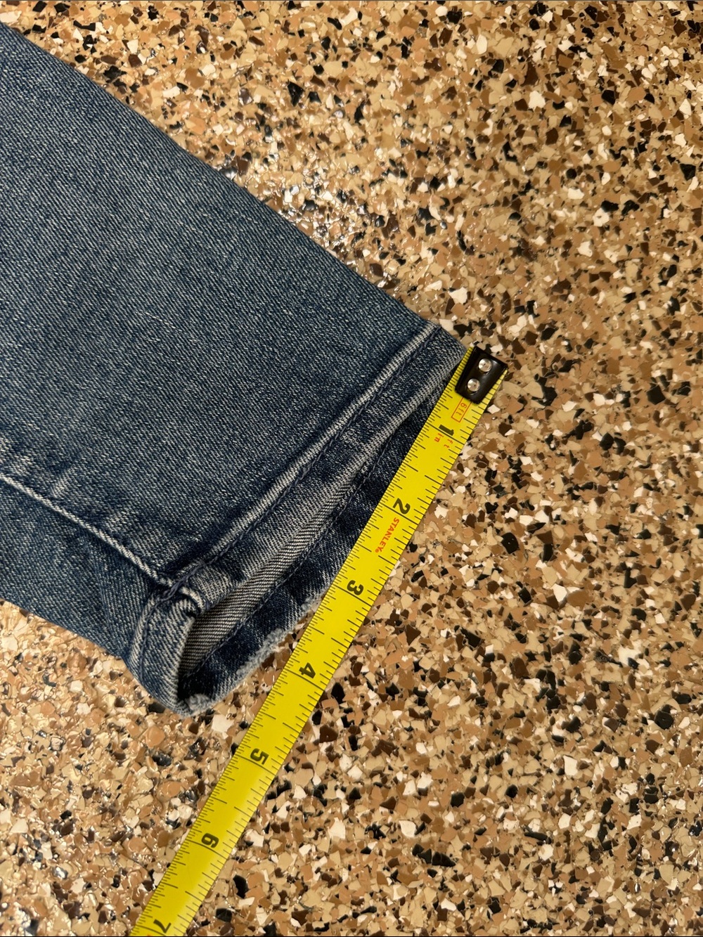 MOTHER Two-Tone Blue 'The Looker' Denim Jeans - Picture 9 of 9